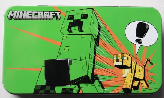 The Tin Box Company Pencil box Minecraft Creeper and Dog Tote (8x4.5")